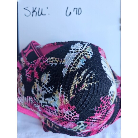 Hurley Push Up Wireless Bra 36B Soft Floral Sty - Picture 5 of 5